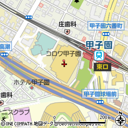 Ｃｏｒｏｗａ甲子園周辺の地図