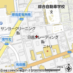 静岡県浜松市中央区和田町745周辺の地図