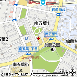 ブックオフ神戸西鈴蘭台店周辺の地図