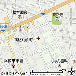 静岡県浜松市中央区篠ケ瀬町1190周辺の地図
