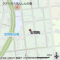 静岡県浜松市中央区安間町205周辺の地図