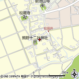 静岡県袋井市松袋井54周辺の地図