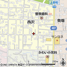 愛知県豊橋市高師町西沢88周辺の地図
