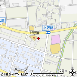 静岡県磐田市上万能292周辺の地図