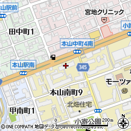 武蔵鍵店周辺の地図
