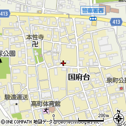 静岡県磐田市国府台420周辺の地図