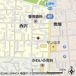 愛知県豊橋市高師町西沢86-1周辺の地図