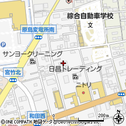静岡県浜松市中央区和田町746周辺の地図