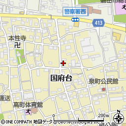 静岡県磐田市国府台354周辺の地図