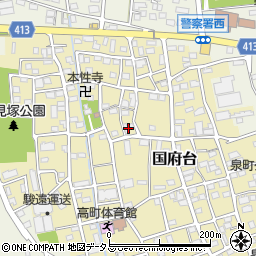 静岡県磐田市国府台452周辺の地図
