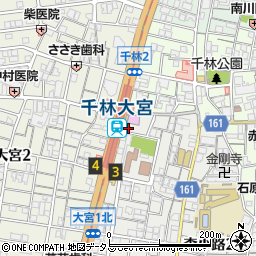 松屋 千林大宮店周辺の地図