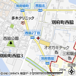兵庫県加古川市別府町西脇197周辺の地図