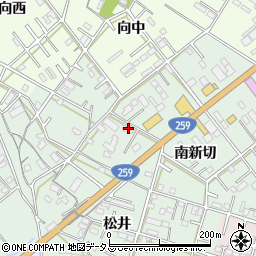 愛知県豊橋市松井町南新切6周辺の地図