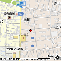 愛知県豊橋市上野町上野63周辺の地図