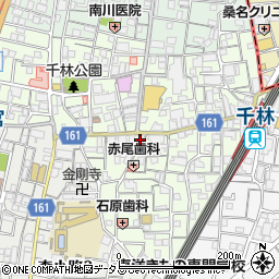 吉野家千林商店街店周辺の地図