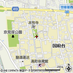 静岡県磐田市国府台444周辺の地図