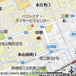 神戸市立中野保育所周辺の地図