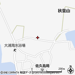 愛知県西尾市一色町佐久島（足亀）周辺の地図