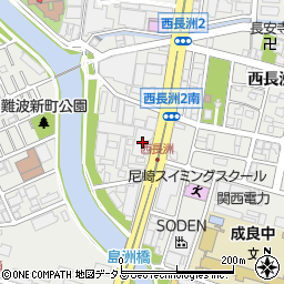 阪神平安祭典会館周辺の地図