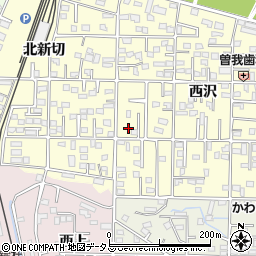 愛知県豊橋市高師町西沢100-1周辺の地図