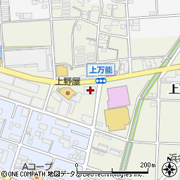 静岡県磐田市上万能282周辺の地図