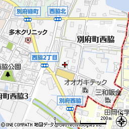 兵庫県加古川市別府町西脇174周辺の地図