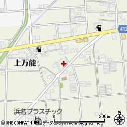 静岡県磐田市上万能152-7周辺の地図