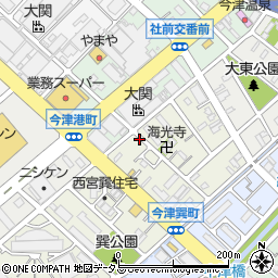 アキッパ阪神甲子園球場近く駐車場【1】周辺の地図