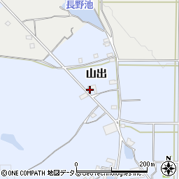三重県伊賀市山出645周辺の地図