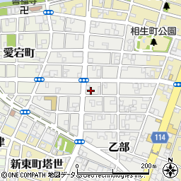 明仙閣津駅前栄町店周辺の地図