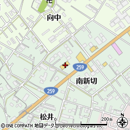 愛知県豊橋市松井町南新切18周辺の地図