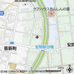 静岡県浜松市中央区安間町735周辺の地図