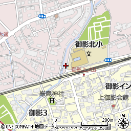 兵庫県神戸市東灘区御影山手1丁目13周辺の地図