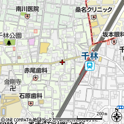 メガネの和田千林店周辺の地図