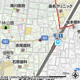 メガネの和田千林店周辺の地図