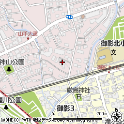 兵庫県神戸市東灘区御影山手2丁目11-34周辺の地図