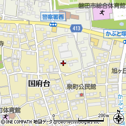 静岡県磐田市国府台371周辺の地図