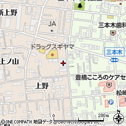 愛知県豊橋市上野町上野120周辺の地図
