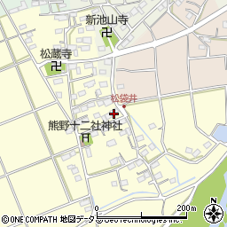 静岡県袋井市松袋井48周辺の地図