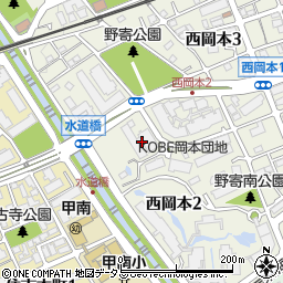 ロングステージKOBE岡本周辺の地図