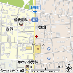 愛知県豊橋市上野町上野51周辺の地図