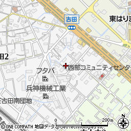 兵庫県播磨町（加古郡）古田周辺の地図