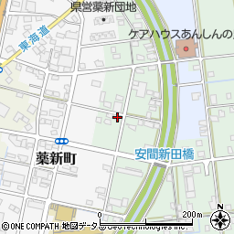静岡県浜松市中央区安間町744周辺の地図