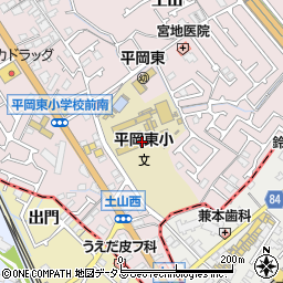 加古川市立幼稚園平岡東幼稚園周辺の地図