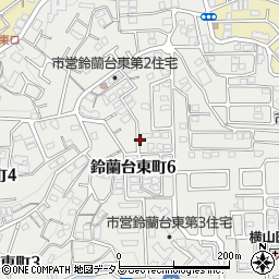 兵庫県神戸市北区鈴蘭台東町周辺の地図