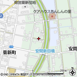 静岡県浜松市中央区安間町732周辺の地図