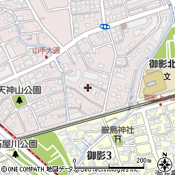 兵庫県神戸市東灘区御影山手2丁目11-43周辺の地図
