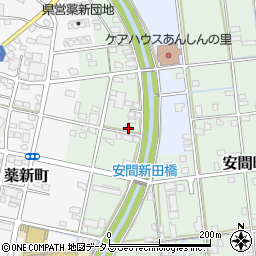 静岡県浜松市中央区安間町719周辺の地図