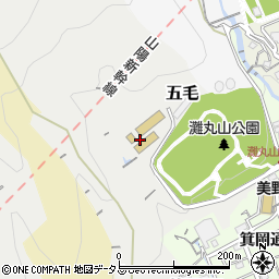 兵庫県神戸市灘区五毛池ノ谷周辺の地図