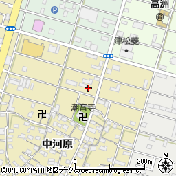 三重県津市中河原周辺の地図